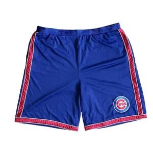 Stitches Chicago Cubs Mesh Shorts Mens XL Blue Red Athletic Basketball